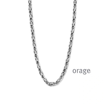 Orage Heren ketting staal BA164/55cm.