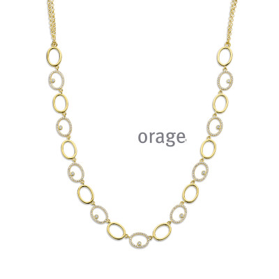 Orage PLAQUE ketting BA087/47cm.