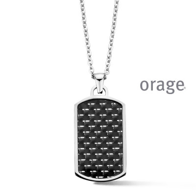 Orage Heren ketting staal BA176/55cm.