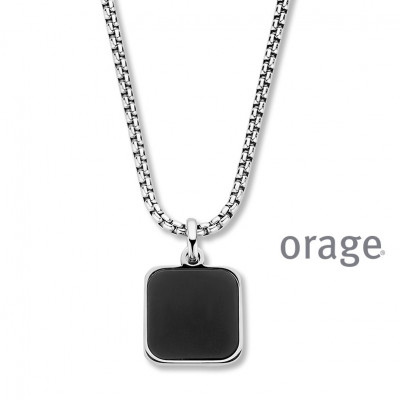 Orage Heren ketting staal BA177/61cm.