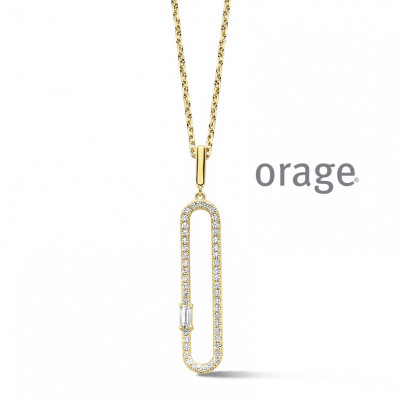 Orage PLAQUE ketting BA001/45cm.