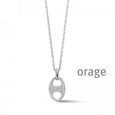 Orage Zilver ketting BA014/45cm.