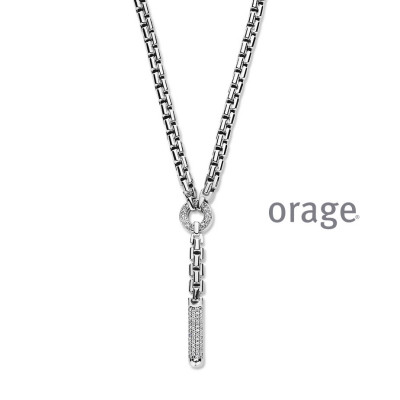 Orage Zilver ketting BA019/43cm.