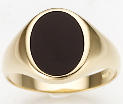 18 karaat Heren ring met Onyx JC0685GON